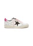 Main View - Click To Enlarge - GOLDEN GOOSE - 'Ball Star' patch leather sneakers