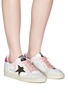 Figure View - Click To Enlarge - GOLDEN GOOSE - 'Ball Star' patch leather sneakers