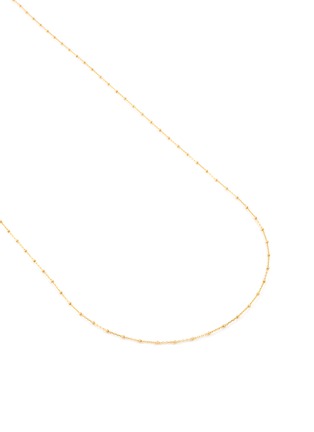 Detail View - Click To Enlarge - LOQUET LONDON - 14k Gold Dotted Chain Necklace