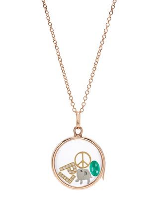 Detail View - Click To Enlarge - LOQUET LONDON - 'Peace' 18k Gold Charm
