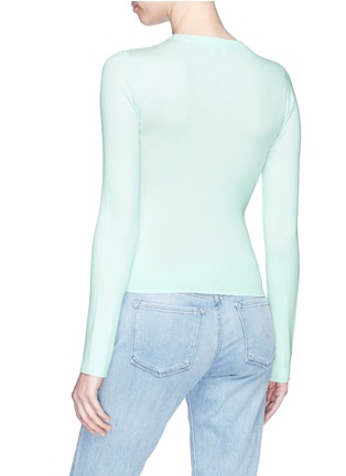 Back View - Click To Enlarge - THEORY - Merino wool blend rib knit sweater