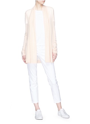 Figure View - Click To Enlarge - THEORY - Drape front cashmere open cardigan