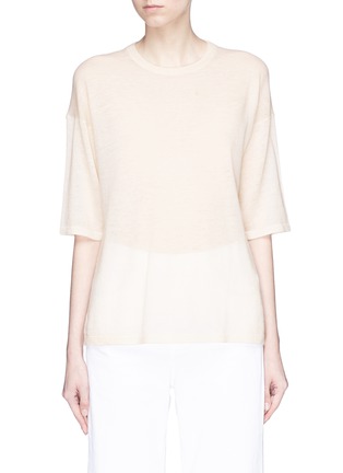 Main View - Click To Enlarge - THEORY - Cashmere knit boyfriend T-shirt
