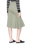 Back View - Click To Enlarge - THEORY - Asymmetric hem twill skirt