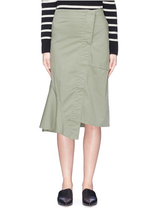 Main View - Click To Enlarge - THEORY - Asymmetric hem twill skirt