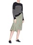 Figure View - Click To Enlarge - THEORY - Asymmetric hem twill skirt