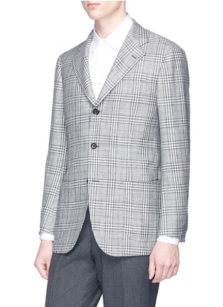 Front View - Click To Enlarge - RING JACKET - 'No. 269F' check plaid blazer