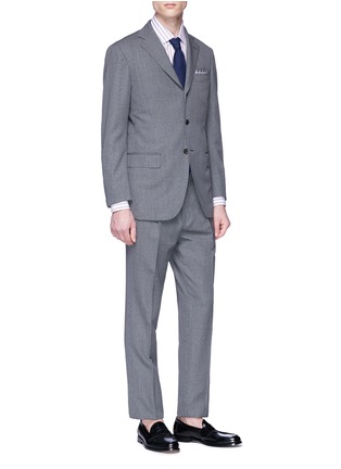 Figure View - Click To Enlarge - RING JACKET - Wool houndstooth suit