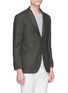 Front View - Click To Enlarge - RING JACKET - 'New Balloon' wool blazer