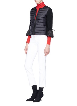 Figure View - Click To Enlarge - MONCLER - 'Maglia' flared cuff down puffer cardigan
