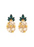 Main View - Click To Enlarge - ANTON HEUNIS - Swarovski crystal pearl mini pineapple earrings