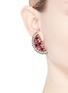 Figure View - Click To Enlarge - ANTON HEUNIS - Swarovski crystal watermelon slice earrings