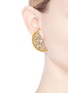 Figure View - Click To Enlarge - ANTON HEUNIS - Swarovski crystal pearl lemon slice earrings