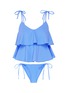 Main View - Click To Enlarge - LISA MARIE FERNANDEZ - 'Imaan' tiered ruffle crepe bikini set