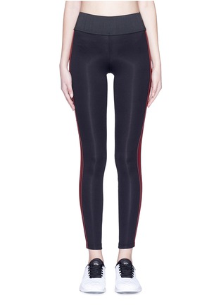 Main View - Click To Enlarge - 72993 - 'Tone' stripe outseam performance leggings