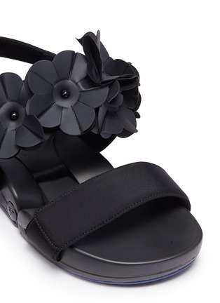 Detail View - Click To Enlarge - FIGS BY FIGUEROA - 'Figulous' 3D floral slingback sandals