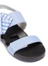 Detail View - Click To Enlarge - FIGS BY FIGUEROA - 'Figulous' gingham check bow slingback sandals