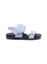 Main View - Click To Enlarge - FIGS BY FIGUEROA - 'Figulous' gingham check bow slingback sandals