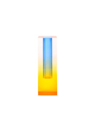 Main View - Click To Enlarge - HATTERN X UMZIKIM - Mellow clear vase – Orange/Blue