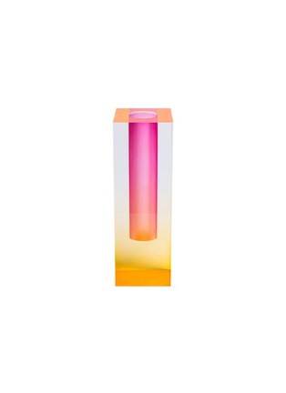 Main View - Click To Enlarge - HATTERN X UMZIKIM - Mellow clear vase – Yellow/Pink