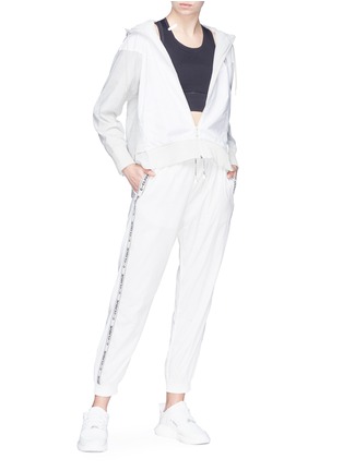 Figure View - Click To Enlarge - 10421 - 'Annunziare' logo stripe outseam jogging pants