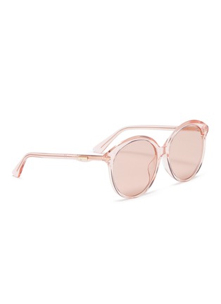 Figure View - Click To Enlarge - GUCCI - Acetate round sunglasses