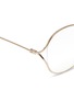 Detail View - Click To Enlarge - GUCCI - Oversized metal round optical glasses