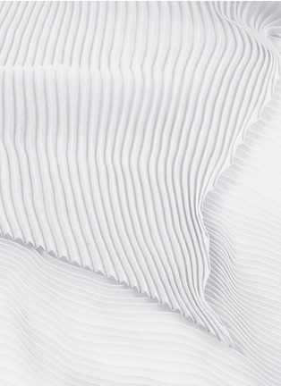 Detail View - Click To Enlarge - AGNONA - Plissé cashmere-silk scarf