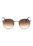 Main View - Click To Enlarge - RAY-BAN - 'RB3447' metal round sunglasses