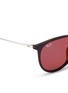 Detail View - Click To Enlarge - RAY-BAN - 'Erika Classic' metal temple acetate round sunglasses