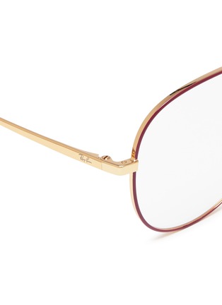 Detail View - Click To Enlarge - RAY-BAN - 'RX6413' metal aviator optical glasses