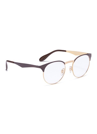 Figure View - Click To Enlarge - RAY-BAN - 'RX6406' metal round optical glasses