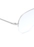 Detail View - Click To Enlarge - RAY-BAN - 'Aviator Gaze' half rim metal optical glasses