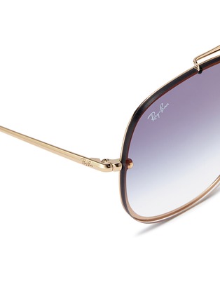 Detail View - Click To Enlarge - RAY-BAN - 'Blaze The General' metal mirror aviator sunglasses