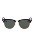 Main View - Click To Enlarge - RAY-BAN - 'Clubmaster Classic' metal rim acetate square sunglasses