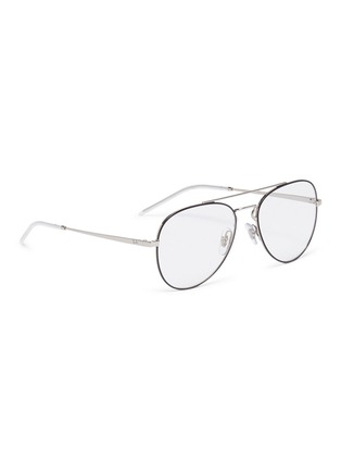 Figure View - Click To Enlarge - RAY-BAN - 'RX6413' metal aviator optical glasses