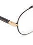 Detail View - Click To Enlarge - - - Acetate temple metal aviator optical glasses