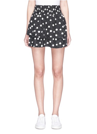 Main View - Click To Enlarge - TOPSHOP - Polka dot print tiered jersey skirt