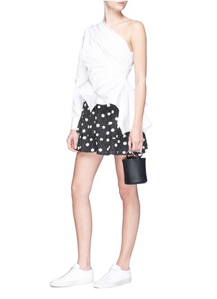 Figure View - Click To Enlarge - TOPSHOP - Polka dot print tiered jersey skirt