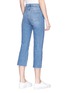 Back View - Click To Enlarge - TOPSHOP - 'Moto Dree' cropped kick flare jeans