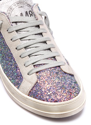 Detail View - Click To Enlarge - P448 - Coarse glitter suede sneakers