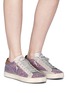 Figure View - Click To Enlarge - P448 - Coarse glitter suede sneakers
