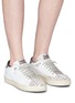 Figure View - Click To Enlarge - P448 - 'John' scale pint leather sneakers