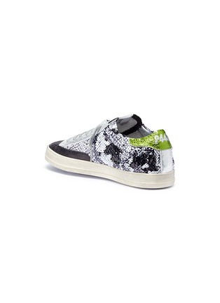 Detail View - Click To Enlarge - P448 - Sequin panel leather sneakers