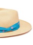 Detail View - Click To Enlarge - G.VITERI - Starfish embroidered ribbon toquilla straw hat
