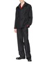 Figure View - Click To Enlarge - MACKINTOSH - Panelled front wool shirt jacket