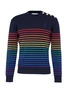 Main View - Click To Enlarge - JW ANDERSON - Rainbow stripe intarsia wool unisex sweater