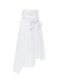 Main View - Click To Enlarge - JW ANDERSON - Stripe patchwork wrap poplin maxi skirt