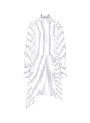 Main View - Click To Enlarge - JW ANDERSON - Stripe patchwork shirt dress