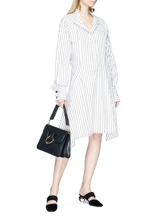 Figure View - Click To Enlarge - JW ANDERSON - Stripe patchwork shirt dress